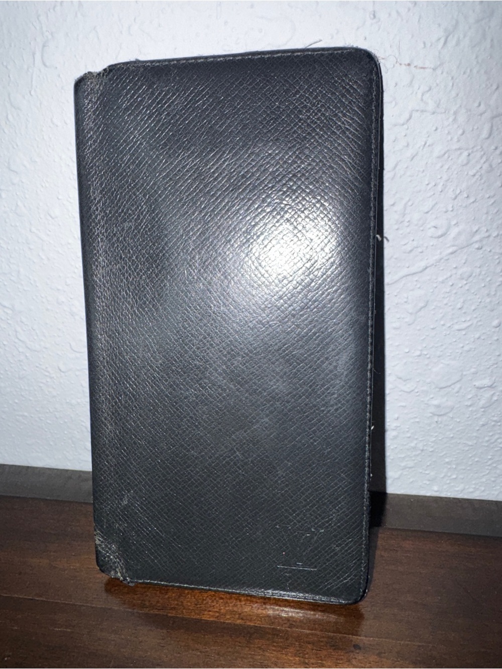 Louis Vuitton Black Taiga Long Wallet